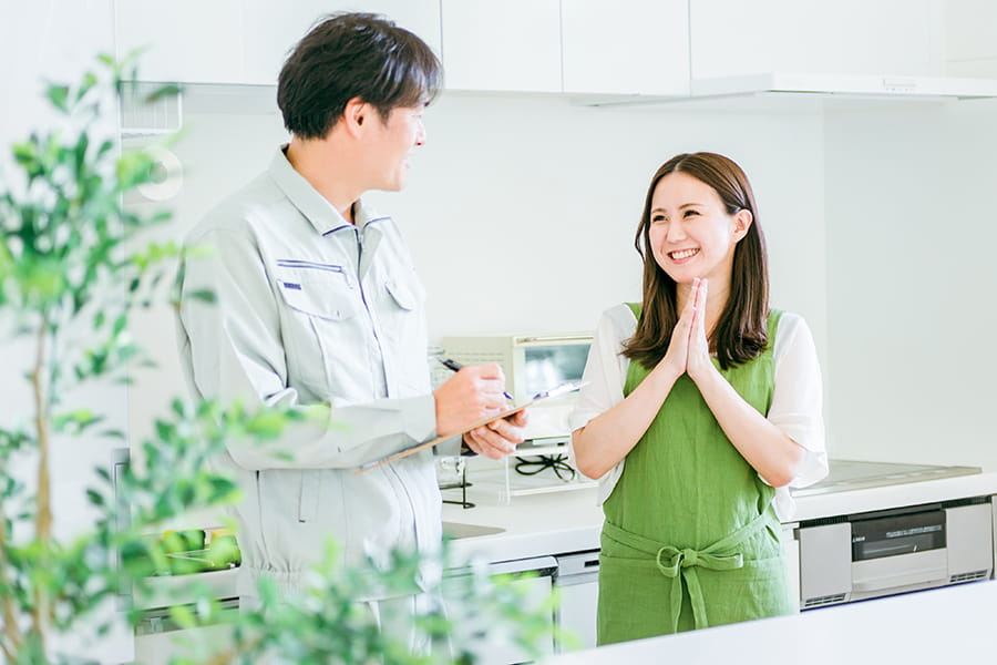修理内容のご確認とお支払いをいただき完了です